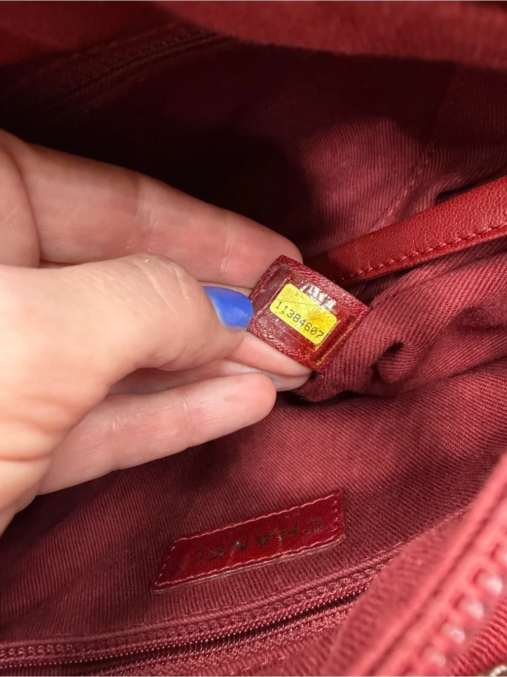 CHANEL vintage metallic cambon tote